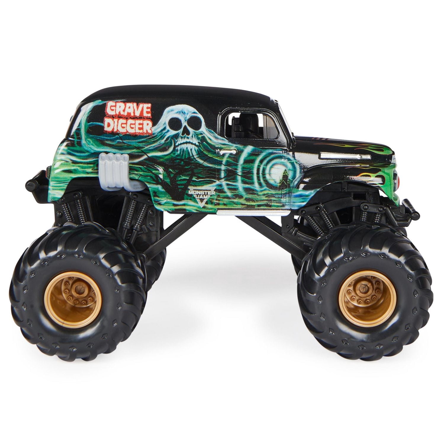 Monster Jam, Official Grave Digger Monster Truck, Collector Die-Cast Vehicle, 1:24 Scale, Kids Toys for Boys and Girls Ages 3 and up