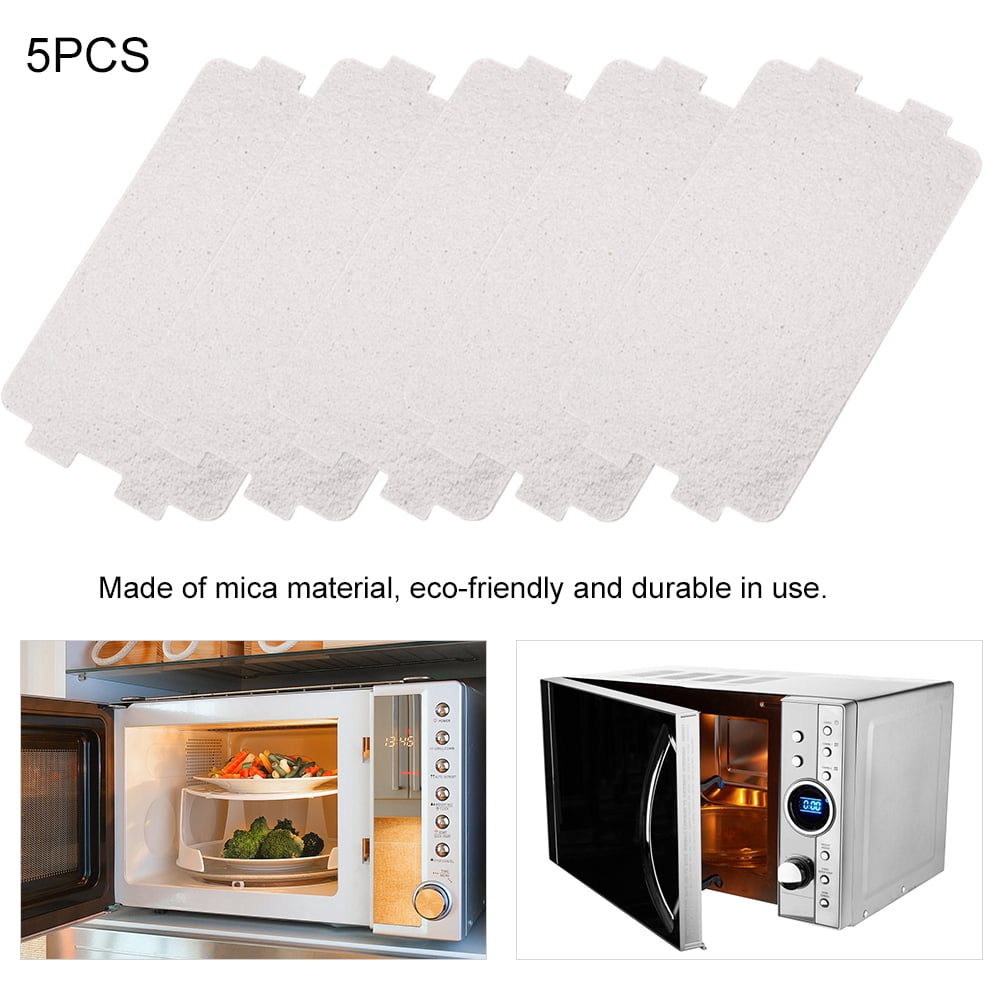 Yosoo 5PCS Microwave Oven Mica Plate Sheet Replacement Repairing Accessory, Microwave Oven Mica Sheet Replacement