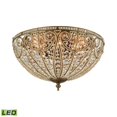 thumbnail image 1 of ElkGroup International 8 LED 15963/8-LED Elizabethan Flush Clair en Bronze Foncé, 1 of 1