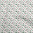 thumbnail image 1 of oneOone Rayon White Fabric Floral Sewing Craft Projects Fabric Prints By Yard 56 Inch Wide, 1 of 4