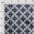 thumbnail image 1 of oneOone Georgette Viscose Fabric Check Kasuri Decor Fabric Printed BTY 42 Inch Wide, 1 of 4