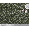 thumbnail image 2 of Soimoi Tissu Crêpe polyester Vert Imprimé Alphabet au Mètre 52 Pouces de Large, 2 of 3