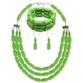 thumbnail image 1 of Femmes Multi-Couches Collier Perles de Mode Collier Choker avec Boucles d'Oreilles & Bracelet, 1 of 7