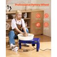 thumbnail image 2 of VEVOR Pottery Wheel 14 in Ceramic Wheel Machine 60-300 RPM Speed Adjustable Blue, 2 of 9