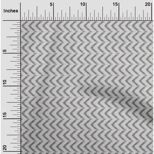 oneOone Polyester Lycra Fabric Chevron Ikat Print Fabric By The Yard 56 Inch Wide