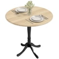 thumbnail image 1 of HOMCOM Dining Table for 2-4 People, Modern Kitchen Table with Pedestal Base, 1 of 10