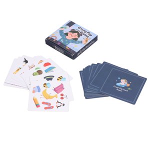 Flip Card Game, Matching Card Games Paper Règles simples Apprentissage précoce pour les enfants pour jouer quotidiennement