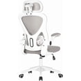thumbnail image 1 of BestOffice Ergonomic High-Back Office Computer Chair, Adjustable Swivel Task Chair with Headrest & Flip-Up Armrests, Grey, 1 of 7