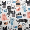 thumbnail image 2 of Moda Cats Fabric Shower Curtain, 2 of 3