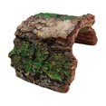 thumbnail image 4 of Wweixi Fish Tank Hideout Hollow Tree Trunk Ornament Creating Shelters For Small Lizards Betta Fish Reptile Hideout Green Style A, 4 of 6