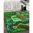 thumbnail image 3 of Ahgly Tapis Rectangulaire Lavable en Machine Intérieur Transitionnel Vert Forêt Foncé, 2 Pieds x 3 Pieds, 3 of 7