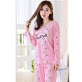 thumbnail image 2 of Ladies O-neck Long Sleeve Printing Home Pajamas Set (Size L)(Pink), 2 of 5