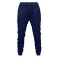 thumbnail image 1 of Mens Pants, Mens Solid Color Pocket Drawstring Casual Youth Versatile Sports Oversized Pants, 1 of 6