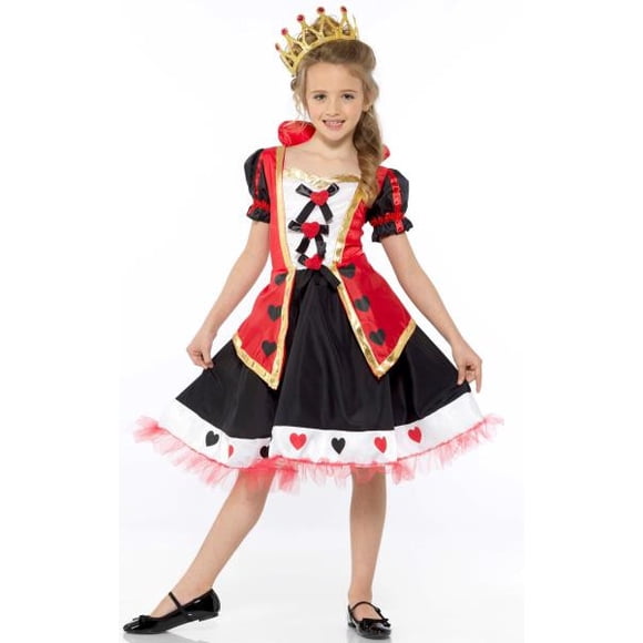 Queen Of Hearts Dress | Alice in Wonderland | Childrens Costumes (Medium)