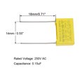 thumbnail image 3 of Unique Bargains Capacitors Polypropylene Film 0.15uF 275VAC X2 MKP 10 Pcs, 3 of 5