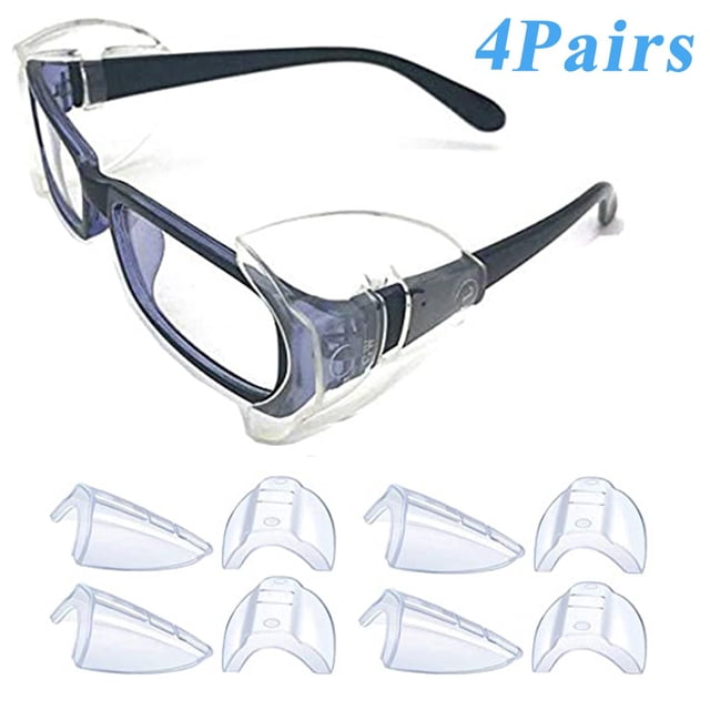 Yhmxh Sports et Plein Air 4 Paires Latérales pour Lunettes à Enfiler Bouclier Universel Protecteur de Lunettes