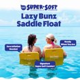 thumbnail image 2 of TRC Recreation Lazy Bunz Foam Saddle Swimming Pool Lounger Float, Yellow, 2 of 9
