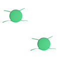 thumbnail image 1 of relayinert 1/2/3/5 Confort et Durabilité des Chaises Coussin Rond Doux et Confortable Vert 2 Pcs, 1 of 6