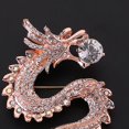 thumbnail image 1 of Hommes Rétro Style Dragon Broche Corsage Parti Badge Bijoux pour Hommes Bijoux Or + Blanc, 1 of 9