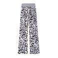 thumbnail image 2 of RKSTN Womens Pants Comfy Stretch Floral Print Drawstring Wide Leg Lounge Pants Spring Loose Comfortable Pants, 2 of 3