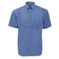 thumbnail image 1 of Russell Collection Chemise Popeline à Manches Courtes en Poly-Coton Entretien Facile pour Hommes, 1 of 4