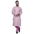 thumbnail image 4 of Atasi Kurta Pyjama de Fête pour Hommes Col Mandarin Manches Longues Kurta Pyjama Ethnique, 4 of 5