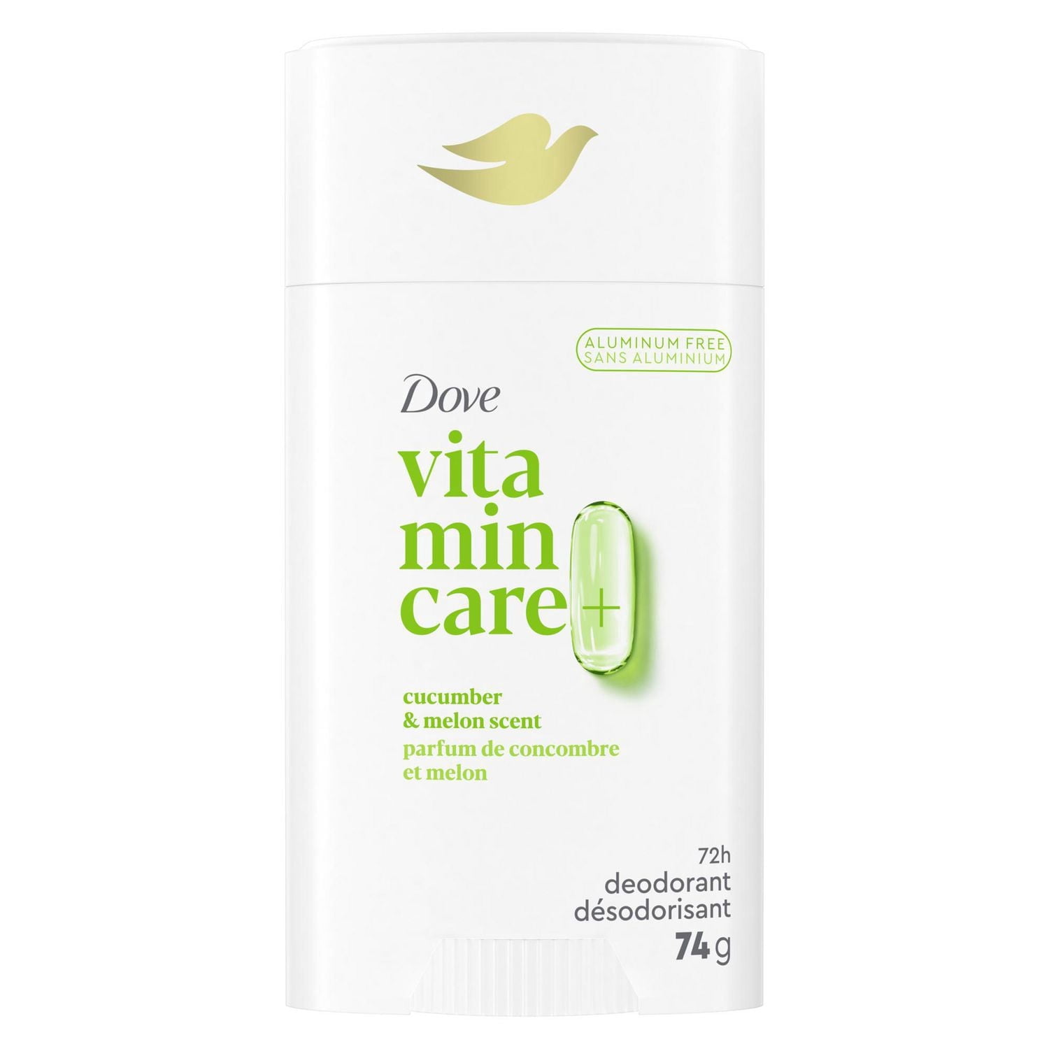 Désodorisant Sans Aluminium Dove Vitamin Care+ 72 h de protection anti-odeur respirante