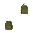 thumbnail image 2 of Ruiboury Unisex Backpack With Adjustable Straps And Stylish Durable Cloth School Backpack School Bag Book Bag Comfortable olive 2Set, 2 of 6