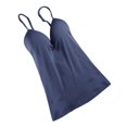 thumbnail image 4 of Camisole à Bretelles Ajustables Rembourrée Intégrée pour Femme Dame - Bleu Marine, m, 4 of 6
