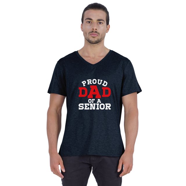 Inkmeso Mens Gradution Tee Shirt Proud Dad Of A Senior€ Graphic Print Tshirt For Daddy Gift