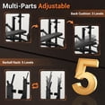 thumbnail image 4 of Ensemble Banc de Musculation et Banc – Banc d'Entraînement Pliable et Ajustable avec Extension des Jambes, Coussin de Courbure Preacher et Support pour Barre, Capacité de 900 Lb pour l'Entraînement de Force à la Maison, 4 of 7