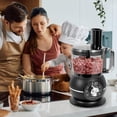 thumbnail image 3 of 12 Cup Smart Food Processor, Electric Food Chopper Slicer with French-Fry Slicing Shredding Chopping Kneading Cutter, For Meat, Vegetable, Fries, Che, 3 of 8