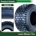 thumbnail image 2 of Hi-Run SU05 16X6.50-8 2PR Turf Lawn and Garden Tire, 2 of 6