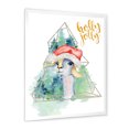 thumbnail image 2 of Designart Cute Christmas Llama In Santa Hat Children's Art Floating Frame Wall Art, 2 of 4