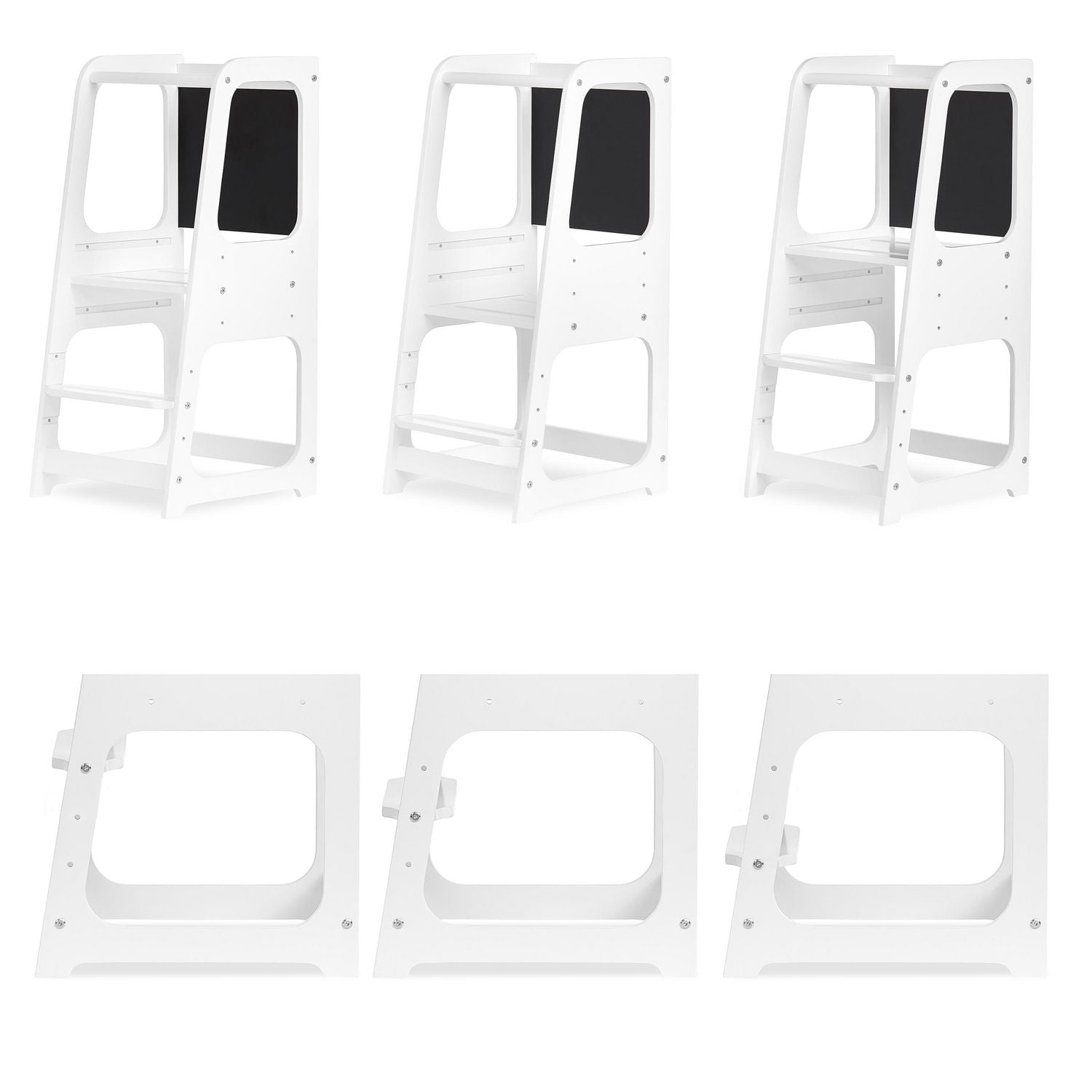 Dream On Me Explora Tower / Anti-slip Base / Multipurpose Kids Step Stool / 3 platform heights / Chalkable Black Board / Children’s Step Stool