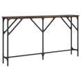 thumbnail image 4 of vidaXL Table Console Chêne Fumé 140x23x75 cm Bois Manufacturé, 4 of 5
