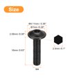 thumbnail image 2 of Unique Bargains Flanged Button Head Socket Cap Screws, 50 Pack M4x16mm 304 Stainless Steel Bolts, 2 of 5