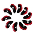 thumbnail image 2 of 10 Pieces Golf Neoprene Golf Club Head Cover Iron Protective Headcover, Golf Black, 2 of 8