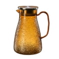 thumbnail image 1 of Pc Plastic Pitcher with Steel Lid and Strainer Hammered Texture Cold Water Jug 1.0L for Iced Tea Juice, 1 of 7