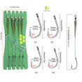 thumbnail image 2 of Carp Fishing Hooks Hair Rigs With Line Europe Feeder Group Carp Hook 6#, 2 of 6