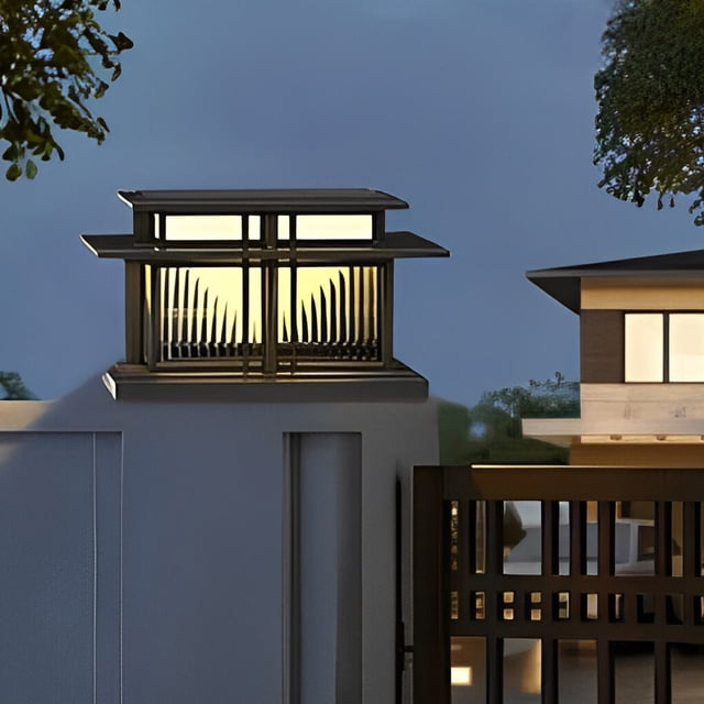 thinsony Extérieur IP65 Étanche DEL Moderne Capuchons Solaires pour Poteaux Lumières Lumière de Pilier