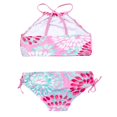 thumbnail image 2 of 2Pcs Kids Girl Tie Dye Bikini Set Fish Scale Ruffle Halter Swimsuit Toddler One Shoulder Bathing Suit Summer Outfits Set, 2 of 6