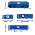 thumbnail image 3 of Unique Bargains 2 Set 8mm Car Engine Spark Plug Wire Separator Looms Divider Organizer Clamp Plastic Blue, 3 of 7