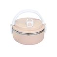 thumbnail image 3 of 700ml 1 Layer Round Food Lunch Box Stainless Steel Lunch Box Lunch Box Food Storage Box Childrens Lunch Box Hot Food, 3 of 8