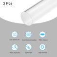 thumbnail image 3 of Unique Bargains Tuyau Acrylique Transparent Rigide Tube Rond 3 Pcs 47mm ID 50mm OD 6 Pieds pour Lampes et Lanternes, Système de Refroidissement par Eau, 3 of 6