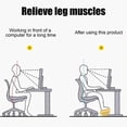 thumbnail image 4 of weibbin Yellow Wooden Rocking Footrest - Adjustable Under-Desk Foot Stool for Office, Ergonomic, 13.4x9.4 Inch, 4 of 6