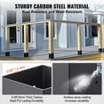 thumbnail image 4 of VEVOR 4x4 Post Base 10 Pcs, Inner Size 3.6"x3.6" Post Base Brackets, Heavy Duty Powder-Coated Post Anchor Matte Black Wood Post Brackets for Pavilion Deck Railing Support Deck Base Plate, 4 of 9