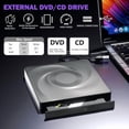 thumbnail image 5 of External CD/DVD Drive Burner, CD ROM DVD Player Portable CD Reader for Laptop PC 11/10/7 ,Widely Use, 5 of 5