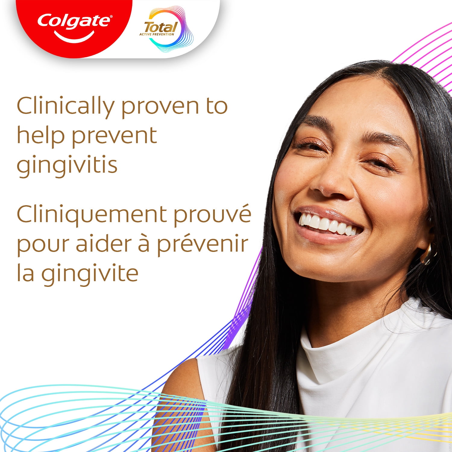 Rince-bouche Colgate Total Gencives saines sans alcool, menthe, 1 l
