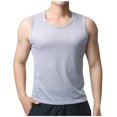 thumbnail image 1 of Timegard Tank Tops Men Plus Size Breathable Workout Running Tee Shirts Round Neck Sleeveless Loose Top, 1 of 5